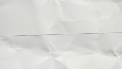 Abstract white crumpled and creased recycle paper texture background