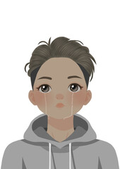 Male character with multiple facial expressions