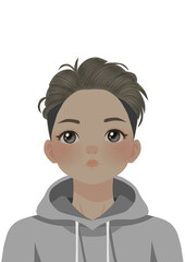 Male character with multiple facial expressions