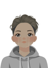 Male character with multiple facial expressions