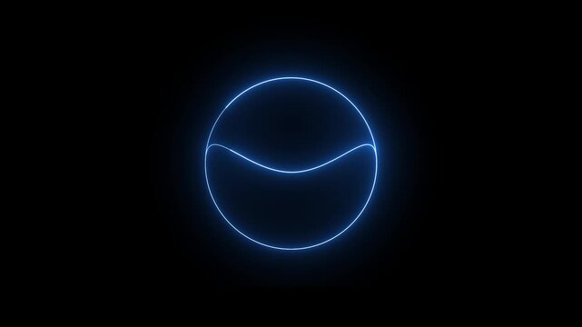 design horizontal neon icon all the video glowing abstract vector illustration.