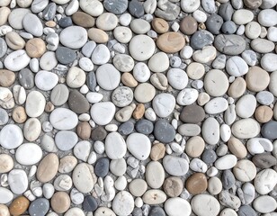 A close-up view of a decorative stone pavement