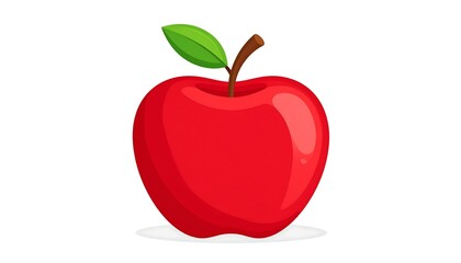 Red apple cartoon illustration