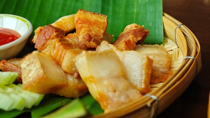 Fried Pork Belly with Fish Sauce