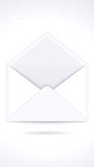 Open white envelope icon