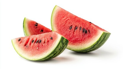 the watermelon on white