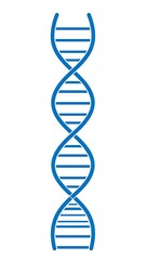 Vertical DNA double helix graphic