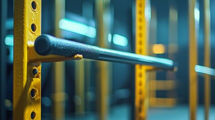 Parallel bar for exercise in the functional training gym.