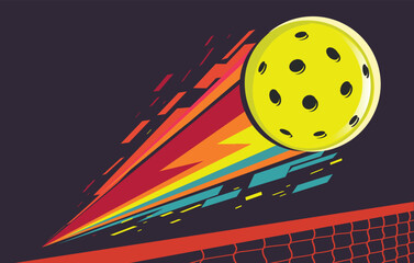 Great editable vector pickleball background design for any media	