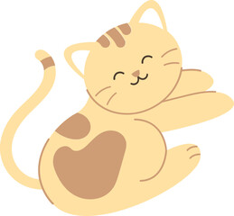 Cute Cat Simple Illustration