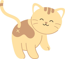 Cute Cat Simple Illustration