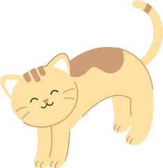 Cute Cat Simple Illustration