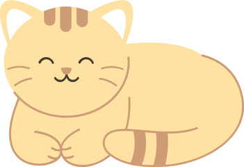 Cute Cat Simple Illustration