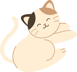 Cute Cat Simple Illustration