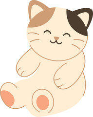 Cute Cat Simple Illustration