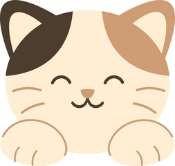 Cute Cat Simple Illustration