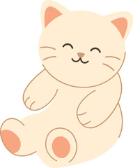 Cute Cat Simple Illustration