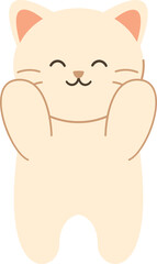 Cute Cat Simple Illustration