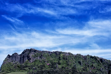 clouds over the mountains