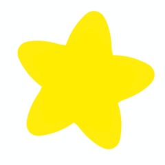 yellow star on white background