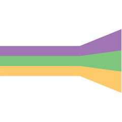 Colorful stripes with 3 d dimensional effect isolated on white for your business background