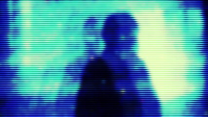 Scary horror transition with flashing light and eerie shadow for tragedy, halloween, and dramatic video cuts