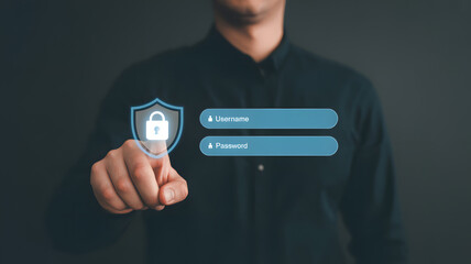 Protecting sensitive data with secure login and digital shield technology