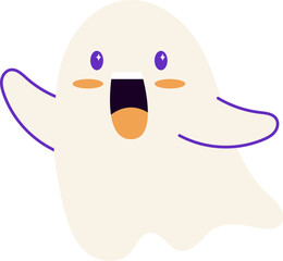 Cute Ghost Halloween Character
