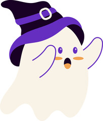 Cute Ghost Halloween Character