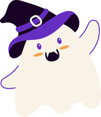 Cute Ghost Halloween Character