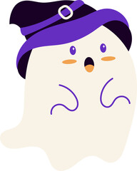 Cute Ghost Halloween Character