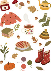 Fall Season cozy vector