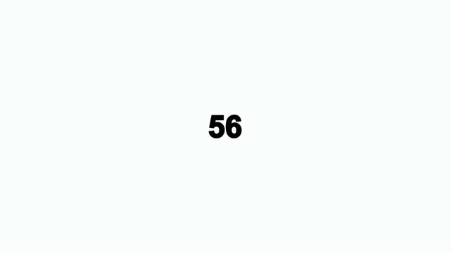 Black Number 33 Centered on White Background numeral