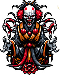 Halloween_Horror_Clown_Character_abstract_modern_creepy_Detailed_illustrator
