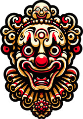 Halloween_Horror_Clown_Character_abstract_modern_creepy_Detailed_illustrator