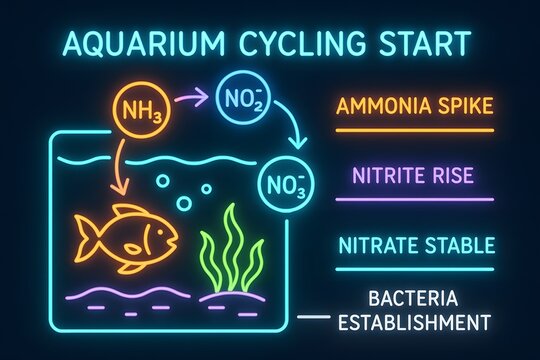 Neon Aquarium Nitrogen Cycle and Water Chemistry for Fish Tank Setup