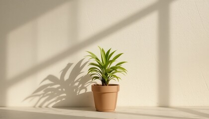 Indoor plant care potted greenery in bright room decorative content natural light environment aesthetic viewpoint