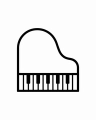 piano keys icon