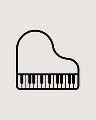 piano keys icon