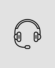 headphones icon vector illustration
