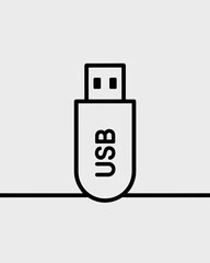 Obraz premium usb flash drive