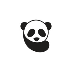 Panda head logo, panda vector image, vector icon and logo for business, company, esports team.