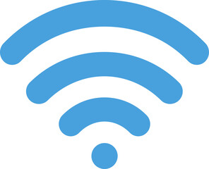 Blue Wi-Fi Signal Icon