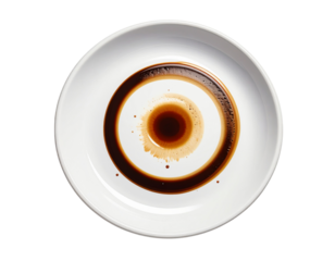 Cup Saucer with Coffee Stain Ring Transparent PNG