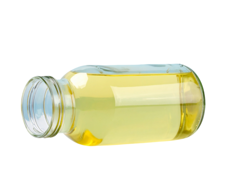 Glass Jar Tipped Over with Lid Off Transparent PNG