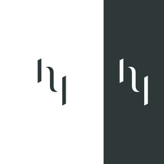 Abstract Monogram HY Logo  Branding Design