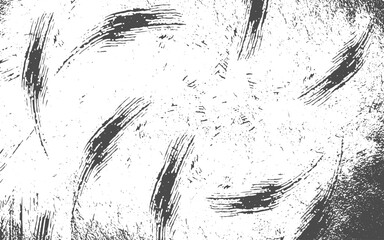 Black paint isolated on white background.Rough Scratch Marks on white and transparent background. PNG