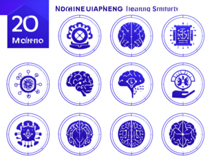 Modern Duotone Icon Pack of Data Science and AI Elements, Transparent PNG