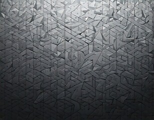 Obraz premium Abstract geometric pattern of gray triangles