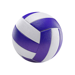 Purple and white volleyball